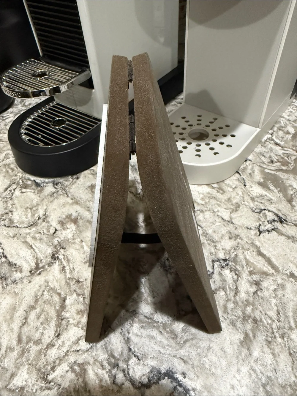 Our Little Coffee Bar Rustic Brown Wood Counter Sign